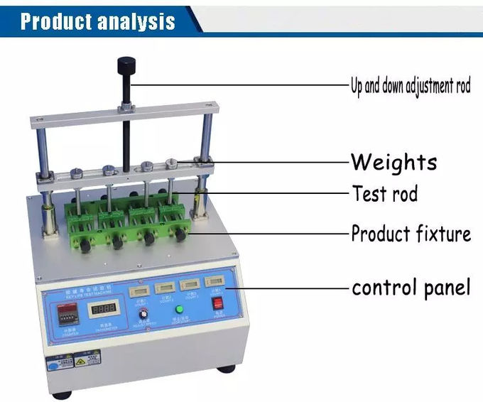Computer keyboard keys testing machine button life tester