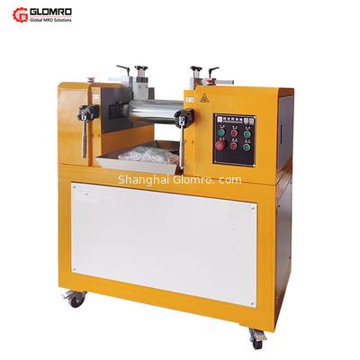 Table Type Plastic Rubber Silica Gel Open Mixing Machine Two Roller