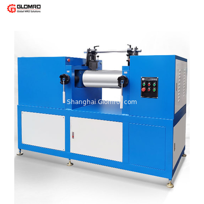 Table Type Plastic Rubber Silica Gel Open Mixing Machine Two Roller