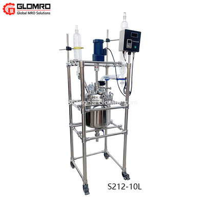 Double Layer Stainless Steel Reactor Electric Heated High Pressure Reactor 10L - 200L