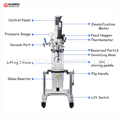 BAXIT 5L Vacuum Cream Emulsifying Mixer In Laboratory Emulsifier Homogenizing