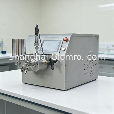 High pressure 15ml to 15 L/h homogenizer, laboratory stainless steel stirrer, vacuum agitator, for cosmetic detergents