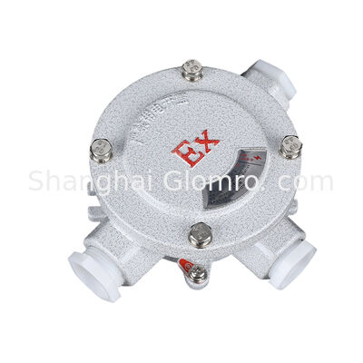 AH-IIB Type C Triple Flat Panel Electrical Box, Explosion-proof, IP65, G1/2-G2 Thread for Stable Cable Connection