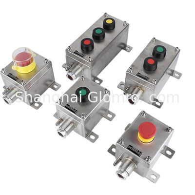 IP65 Waterproof 304 Stainless Steel Flameproof Push Button Box Ex de IIC T6 Gb Anti-Corrosion Enclosure Flammable Explosive Area