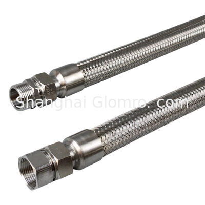 3/4 in Metallic Stainless Steel Braid Explosion Proof Flexible Pipe with Union