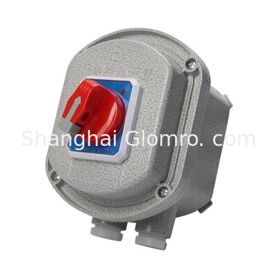 Round 2p Explosion Proof Circuit Breaker Aluminum Alloy IP65 Ex Db Eb Iib T6 GB AC220V 380V 10A -63A Waterproof Explosion-Proof Air Switch