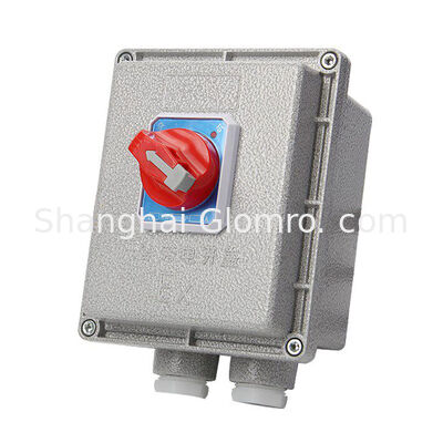 Square 3P Hazardous Area Cutoff Housing 10A 16A 20A 25A 32A 40A 63A 100A Cast Aluminum Flame Resistant MCB Enclosure Three Pole Ex-Proof Circuit Breaker


