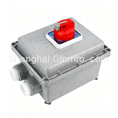 Square 3P Hazardous Area Cutoff Housing 10A 16A 20A 25A 32A 40A 63A 100A Cast Aluminum Flame Resistant MCB Enclosure Three Pole Ex-Proof Circuit Breaker


