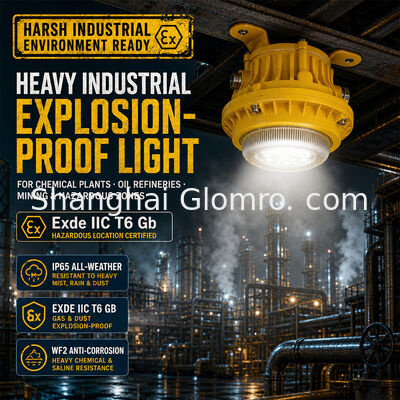 Heat Resistant 5W Maintenance-free Explosion-proof Lamp Tempered Glass Lens IP65 High Temperature Area Lighting