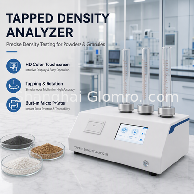 Multi-station Tapped Density Analyzer High Repeatability Powder Physical Property Tester for QC Lab
