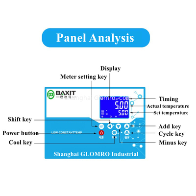 Water Cooling Chiller  -5℃~100℃ 20L Low Temperature Thermostat Bath