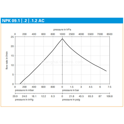 Germany KNF Swing Piston Vacuum Pump NPK 09.1.2 AC/ NPK 09 AC / NPK 09 DC