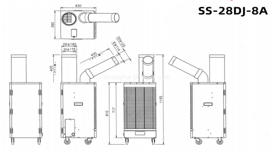 Industrial Portable Spot Coolers Air Conditioner Single Item 220V Sturdy Durable