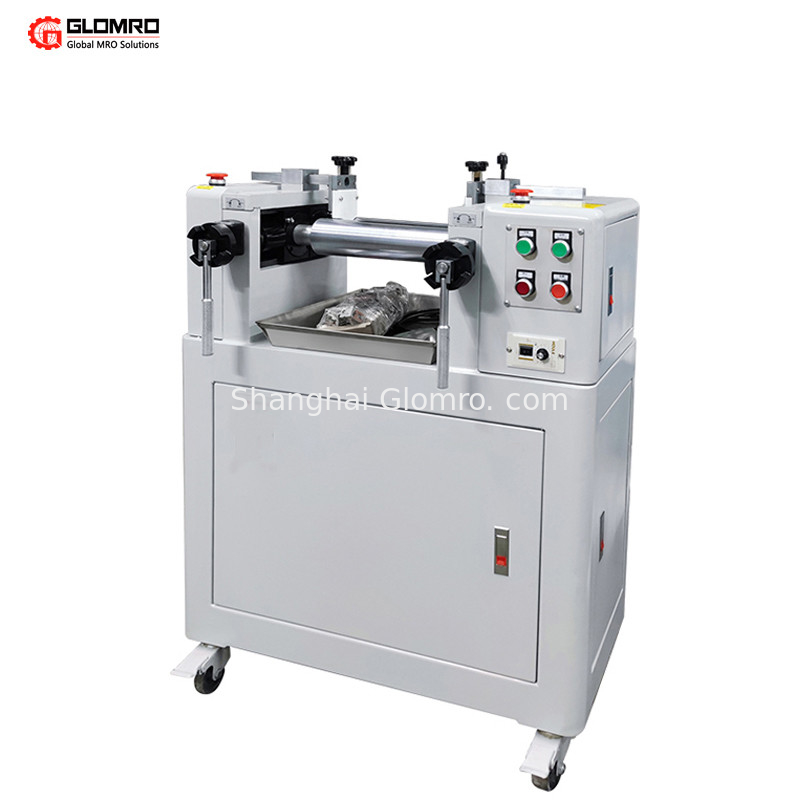 Table Type Plastic Rubber Silica Gel Open Mixing Machine Two Roller