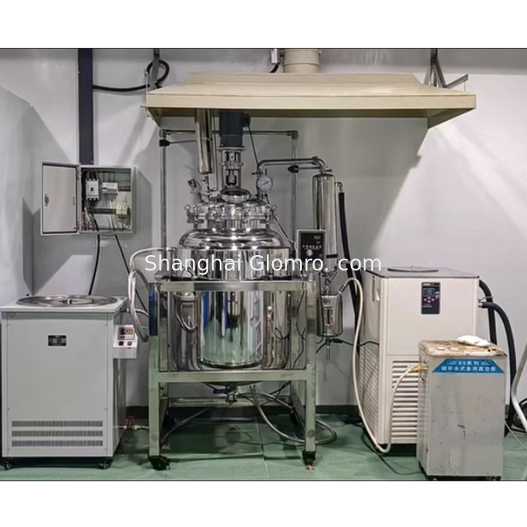 1L-100L Stainless Steel Double-shell Jacketed Container Flexible Manufacturing Multi-functional Cell Suspension Type Bioreactor For Laboratory