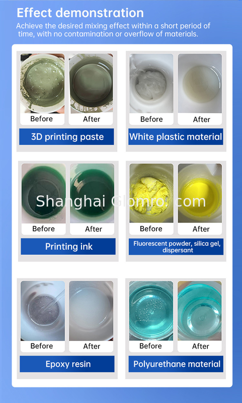 Vacuum Degassing And Stirring Integrated Machine For Mixing Silicone Rubber , Epoxy Resin , LED Powder , Ink And AB Glue
