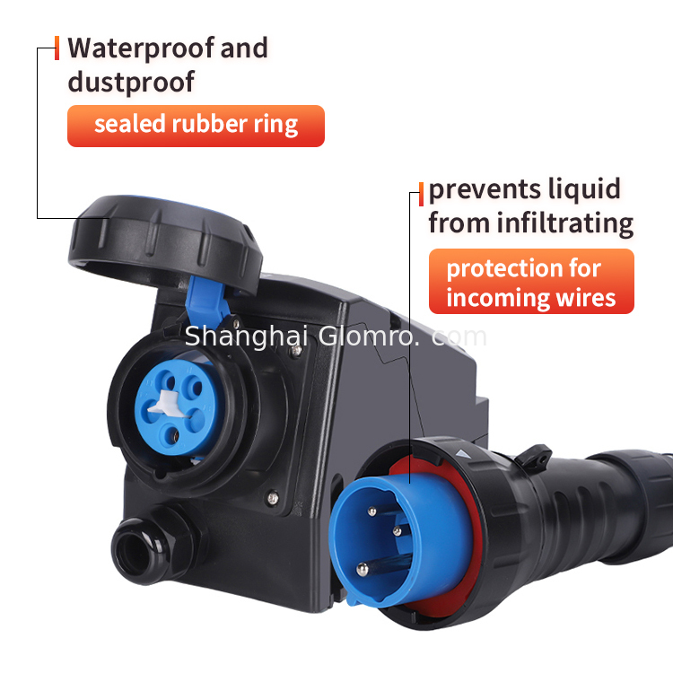 ATEX Industrial Plug And Socket Price Red Waterproof Ip67 Female Plug Connector