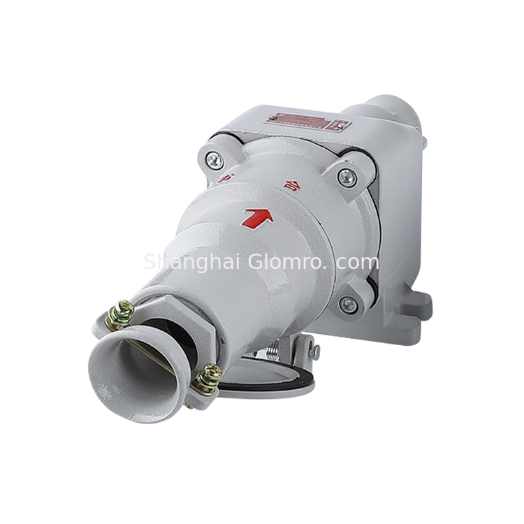 32A 220V Explosion-Proof Plug and Socket 3P+N+PE Aluminum Alloy