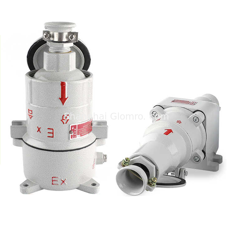 Explosion-Proof 32A 380V 5-Pole Plug and Socket Ex d IIB T6