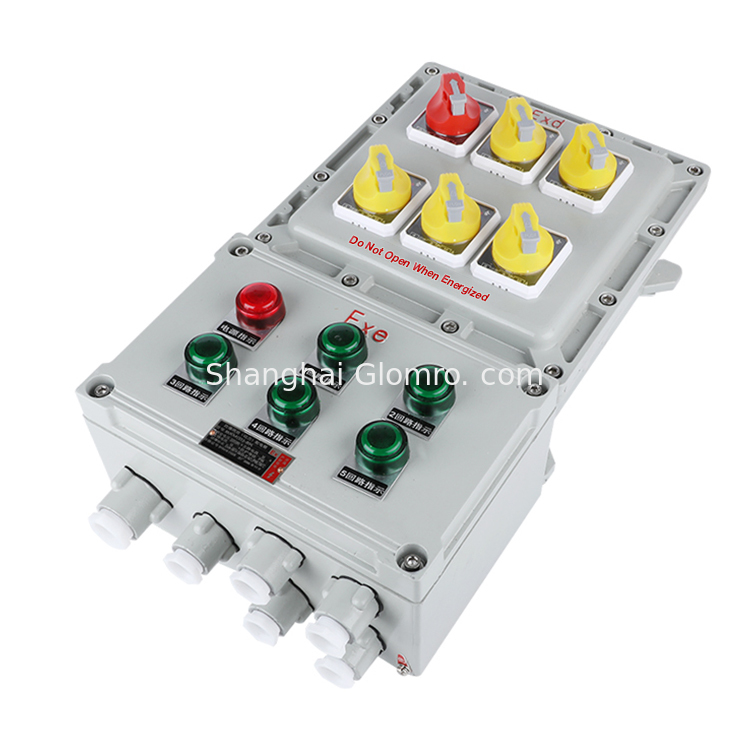 Aluminum Alloy Explosion-Proof Terminal Box Flameproof Control Switch Junction Box for Safe Distribution 