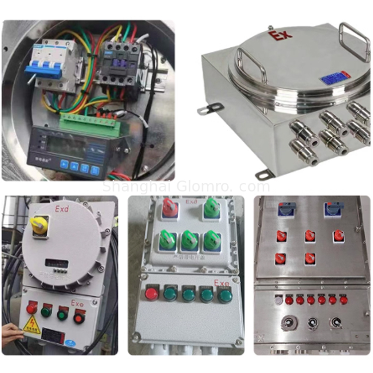 Explosion-Proof Power Distribution Box Aluminum IP66 Protection Level Outdoor Power Electronics Instrument Enclosures