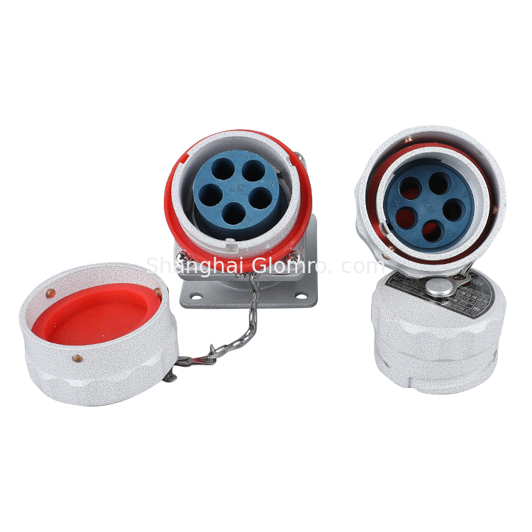 100A/YT/YZ-4 IP66 3/4/5 Core 380V-500V Explosion Proof Socket and Plug Explosion-Proof Spark Free Plug Socket