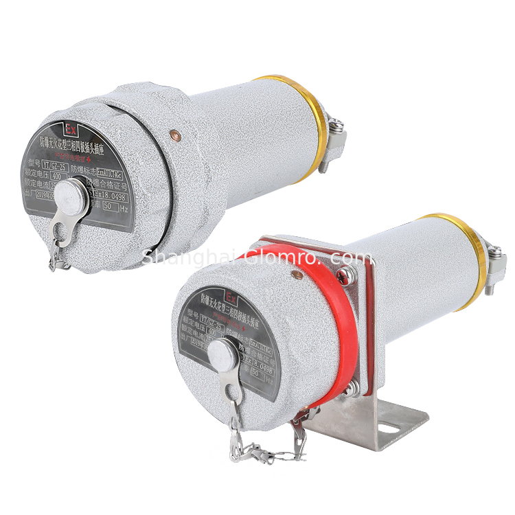 3P+PE ATEX Industrial Explosion Proof 4pin Plug and Socket 200A EX Connector 