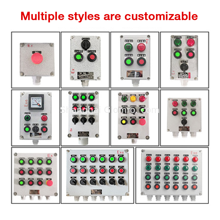 BAXITExplosion Proof Operation Panel  Explosion-Proof Control Push Button Switch signal Lamp Control Box Exe Exd IIB IIC 