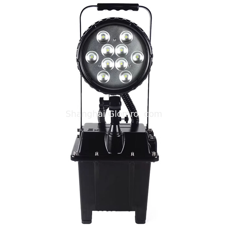 High Lumen 30W/35W IP66 Portable Explosion Proof Mobile Work Light Long Runtime Industrial Control Warning Indicator Lamp
