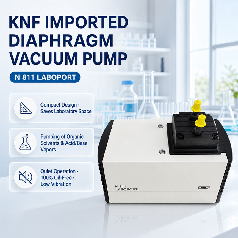 KNF N811KT.18 Chemical Resistant Diaphragm Vacuum Pump PTFE-coated Diaphragm for Vacuum Filtration