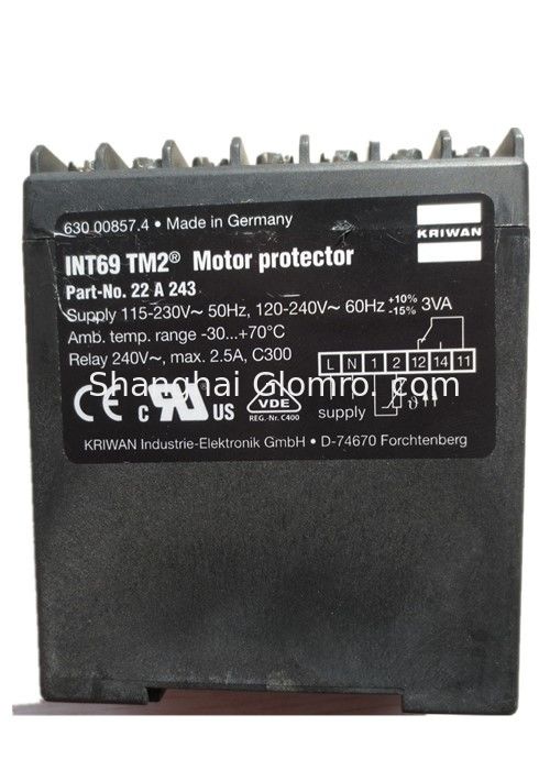 KRIWAN Motor Protection Module INT69TM2  NO 22A243 Compressor Protector part
