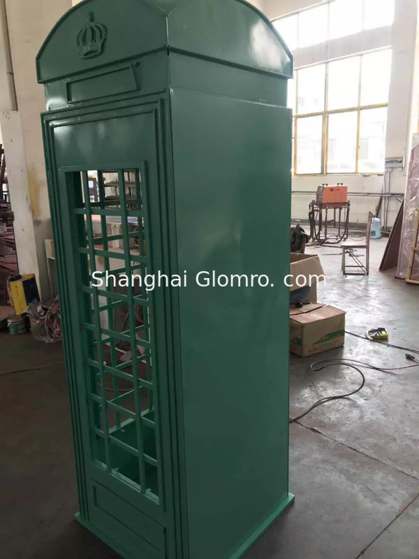 Plated Steel Structure Public Antique Phone Booths