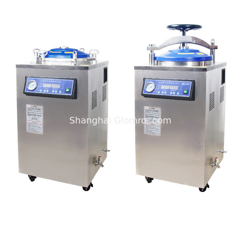 Automatic Autoclave Vertical Pressure Steam Sterilizer 50L Leakage Protection